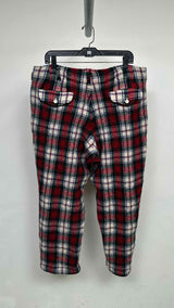 Comme Des Garcons Shirt Boiled Wool Plaid Wide Pants