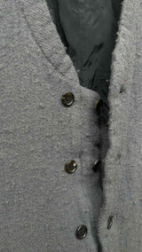 Comme Des Garcons Homme Plus Pilling Boiled-wool Collarless Coat