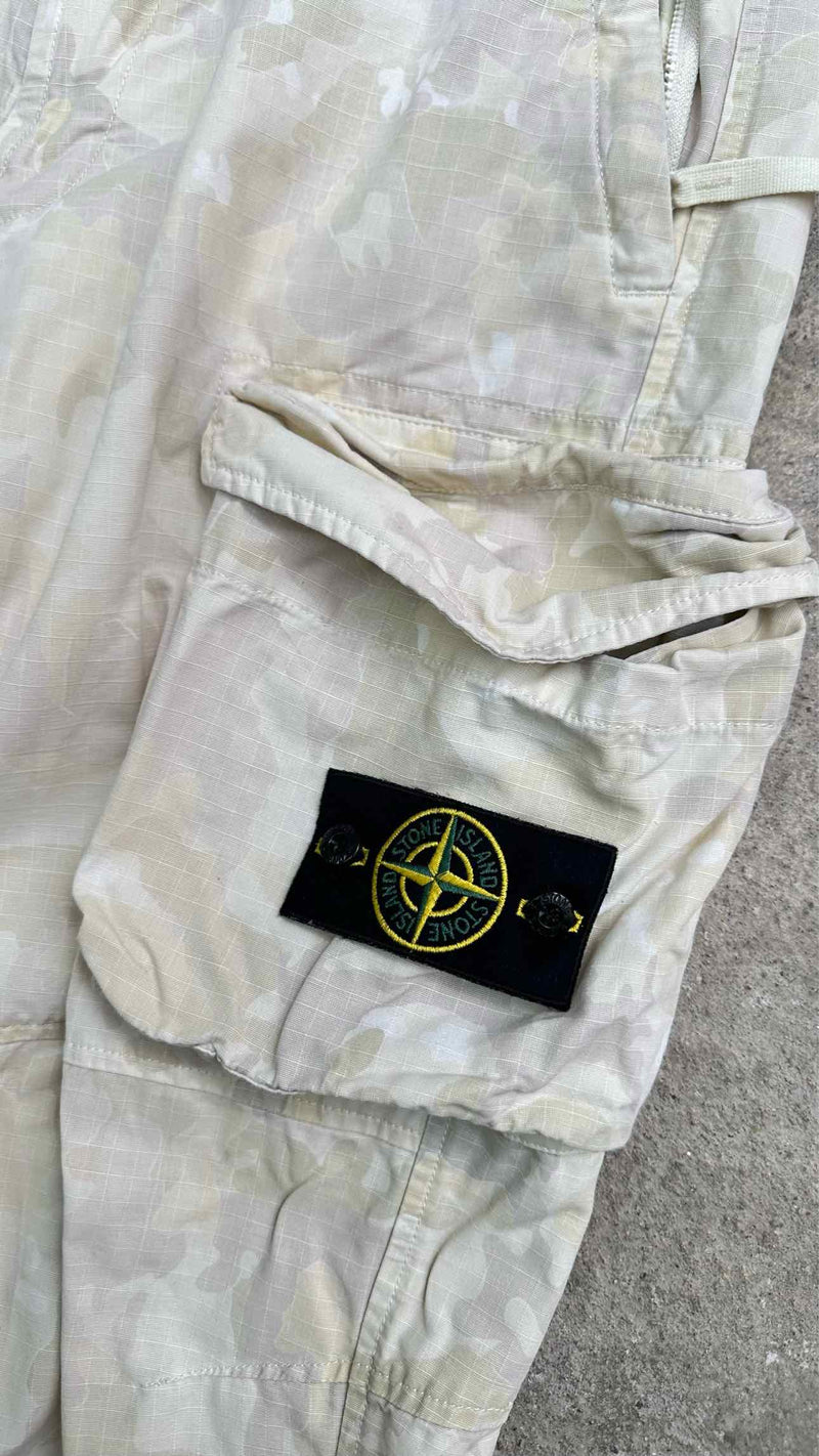 Stone Island X Supreme  Reflective Ice Camo Ripstop Cargo Pants