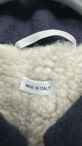 Thom Browne Shearling Zip-up Hooded Coat