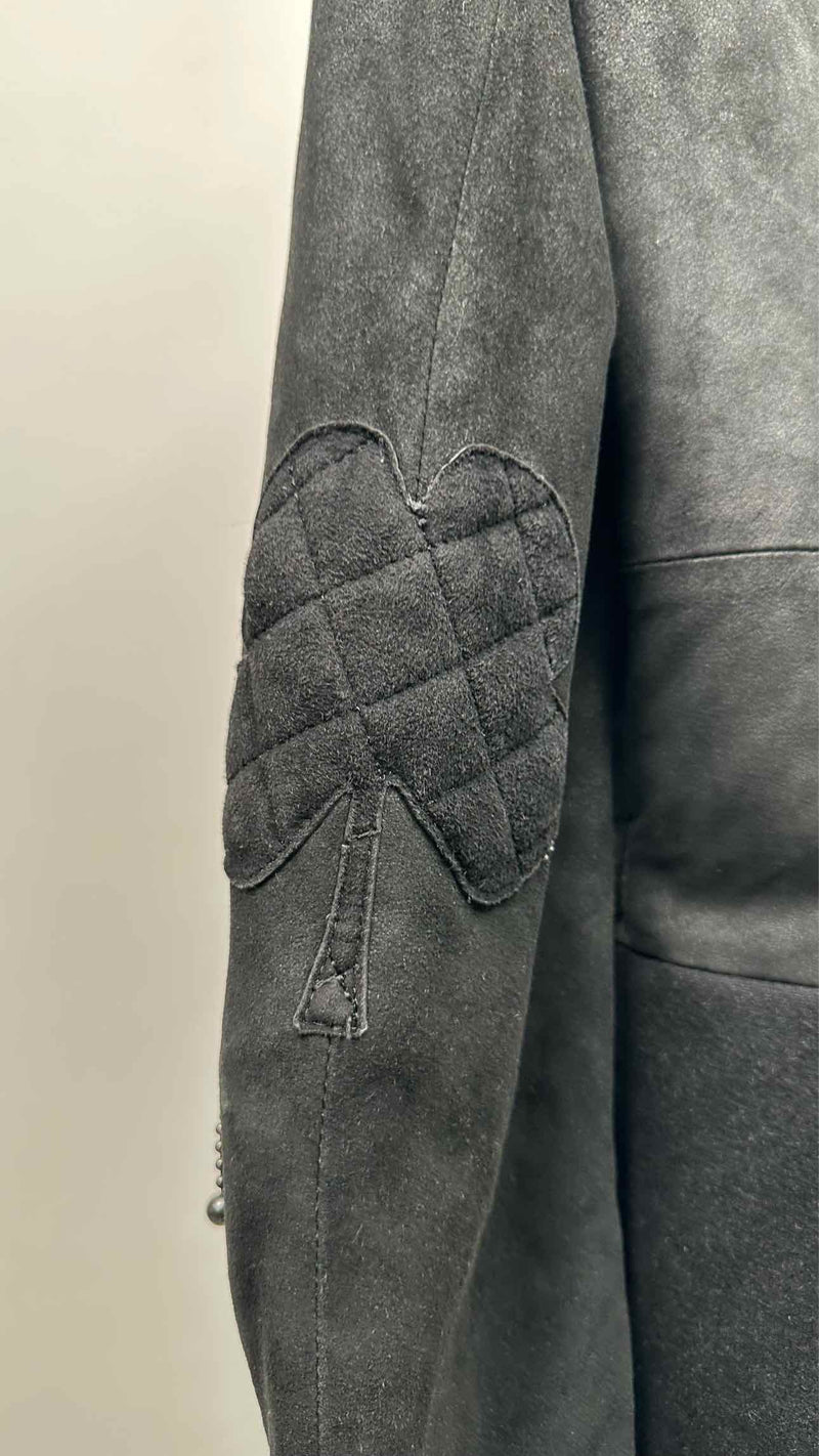 Number (N)ine Detailed Suede Hybrid Coat