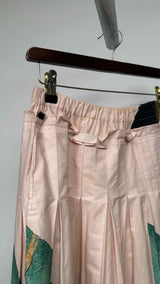 Simone Rocha Lady-print Pleated Midi Skirt