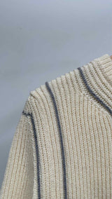 Thom Browne S/S Rib-knit Top