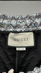 Gucci Laminated Sparkling GG Jersey Shorts