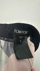 Tom Ford Floral Silk Logo-waist Easy Pants