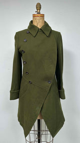 Y's Wool Short Trench Coat