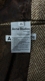 Acne Studios Tweed Elbow-patched Coat