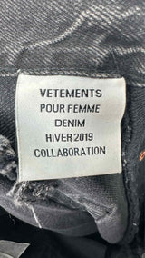 Vetements X Levi's Reconstructed Denim Long Skirt