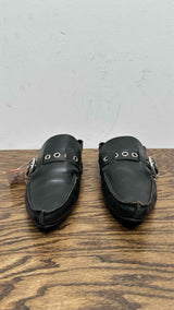 LOEWE Pointy Shearling Moccasins