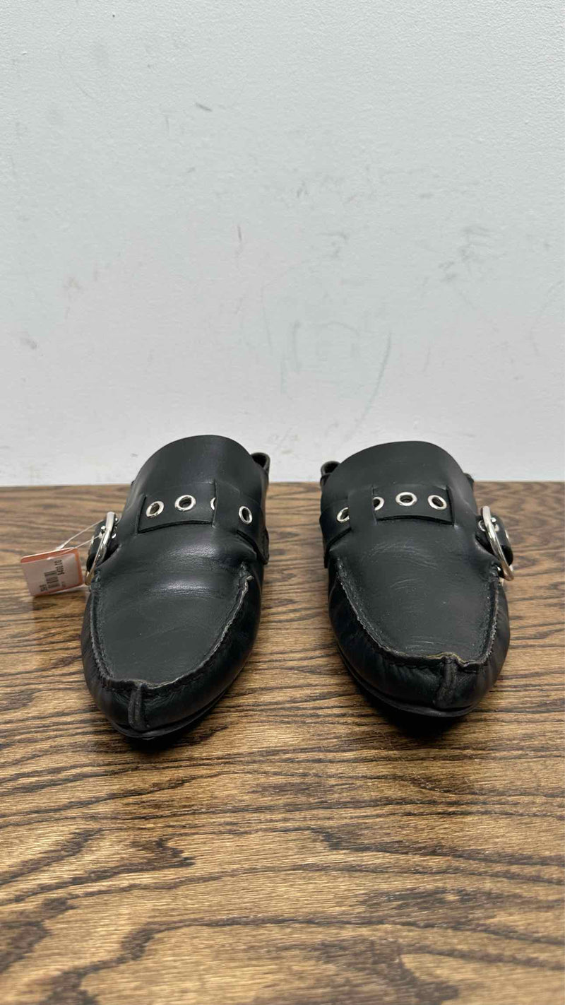 LOEWE Pointy Shearling Moccasins