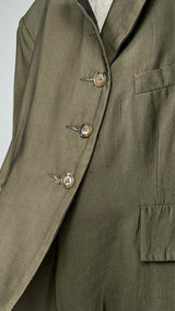 Elena Dawson Raw-end Blazer Jacket