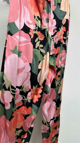 Tom Ford Floral Silk Logo-waist Easy Pants