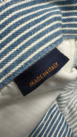 Louis Vuitton Striped Monogram Denim Cargo Pants