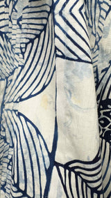 Tao Comme Des Garçons Drop-crotch Floral Pleated Wide Shorts