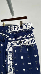 Margiela Bandana Buckled-waist Wide Shorts
