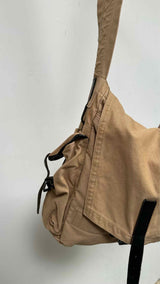 Dries Van Noten Flap Leather-trim Messenger Bag