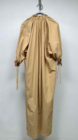 Deveaux L/S Neck-gather Long Dress
