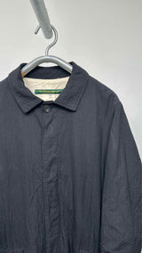 Paul Harnden Wrinkly Stripe Long Mack Coat