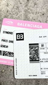 Balenciaga Train Ticket Keyring