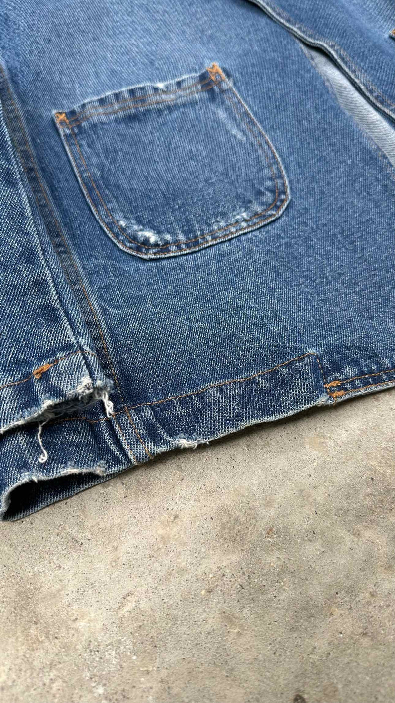 Edward Cuming Distressed Oversized Denim Tailor Jacket