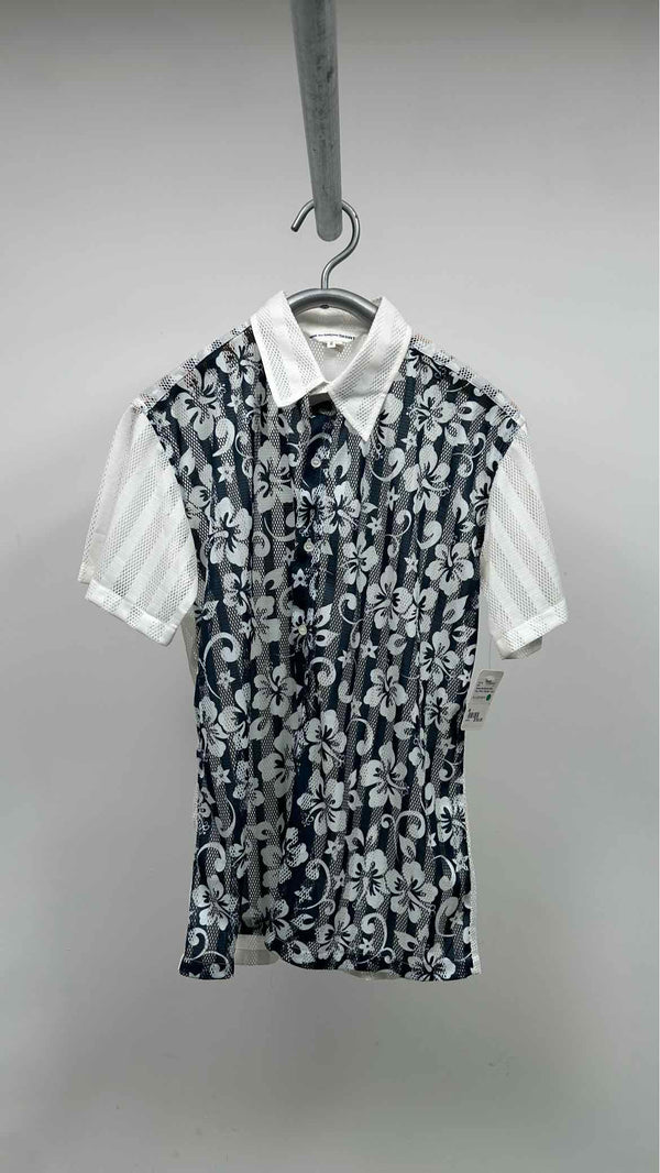 Comme Des Garçons Shirt S/S Floral Mesh Shirt