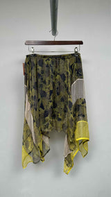 Diesel Sheer Floral Hybrid Silk Skirt
