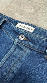 Y/ Project Detail High-waisted Wide Jeans