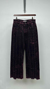 Acne Studios Tie-dye Raw end Pin-stripe Jeans