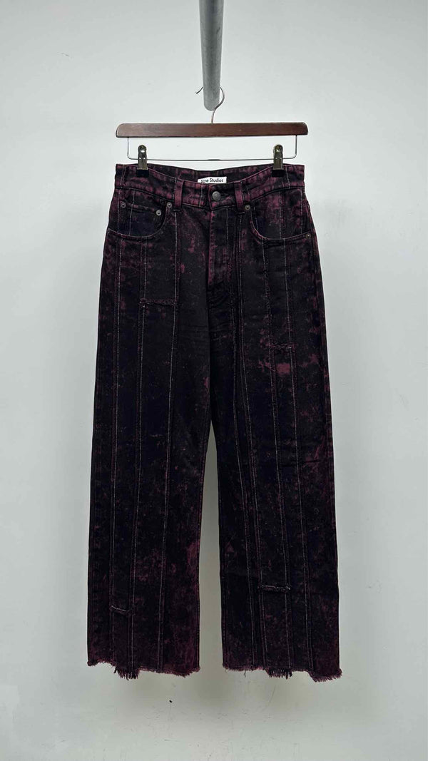 Acne Studios Tie-dye Raw end Pin-stripe Jeans