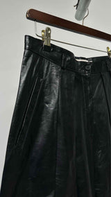 Ivan Grundahl Pleated Leather Pants