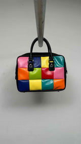 Comme Des Garcons Girl Colorblock Patterned Bag