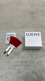 LOEWE Metalic Suede Hair-pin