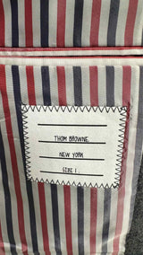 Thom Browne Classic Engineered Tonal Flannel Blazer