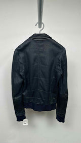 Dolce & Gabbana Laser-cut Leather Bomber Jacket