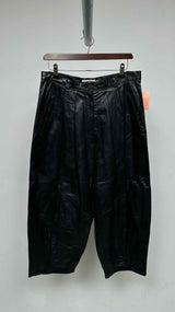 Ivan Grundahl Pleated Leather Pants
