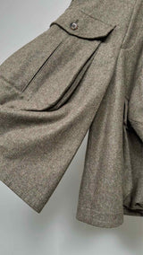 Comme Des Garcons Homme Plus Drop-clutch Cargo Wool Wide Pants