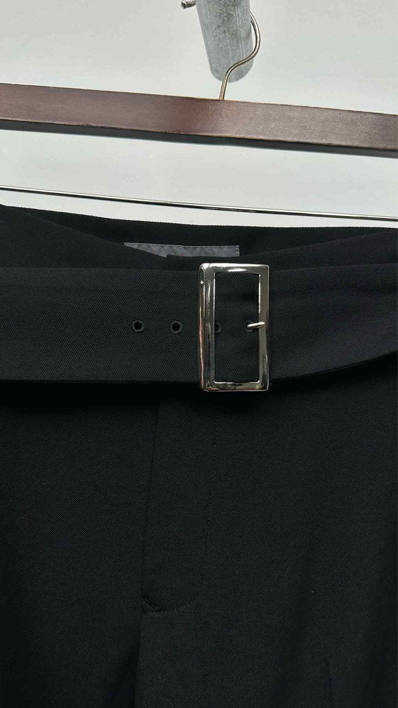 Yohji Yamamoto + Noir Belted Cropped Wide Pants