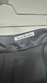Acne Studios Bow-detailed Satin Maxi Skirt