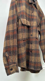 Evan Kinori Plaid Flannel Wool Shirt