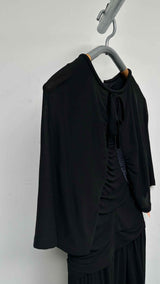 Chanel Knee-Lined Bow Crystal Heart CC Dress
