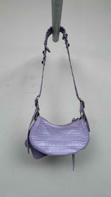 Balenciaga Croc-embossed Cargole XS Shoulder Bag