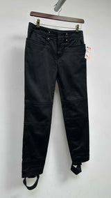 Gucci Studded Paneled Bottom Cut-out Biker Pants