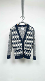 Thom Browne Fair Isle Jacquard Cardigan