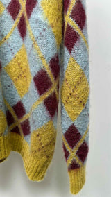 Needles Argyle Check Cardigan