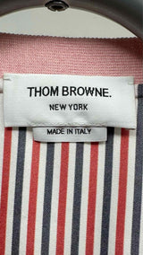 Thom Browne Silk Stripe Hybrid Cardigan
