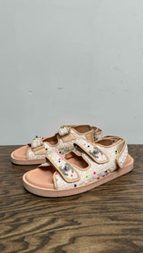 Chanel Tweed Lambskin Dad Sandals