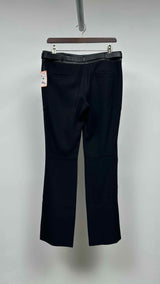 Prada Boot-cut Leather Waist Pants