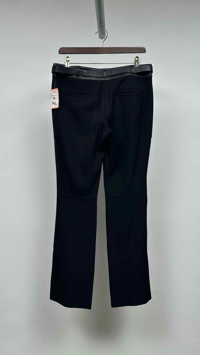Prada Boot-cut Leather Waist Pants