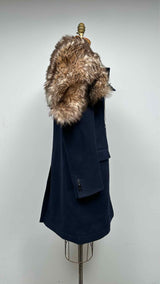 Calvin Klein 205W39NYC Fur-hooded Oversized Coat