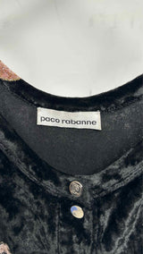 Paco Rabanne N/S Velvet Jacquard Camisole